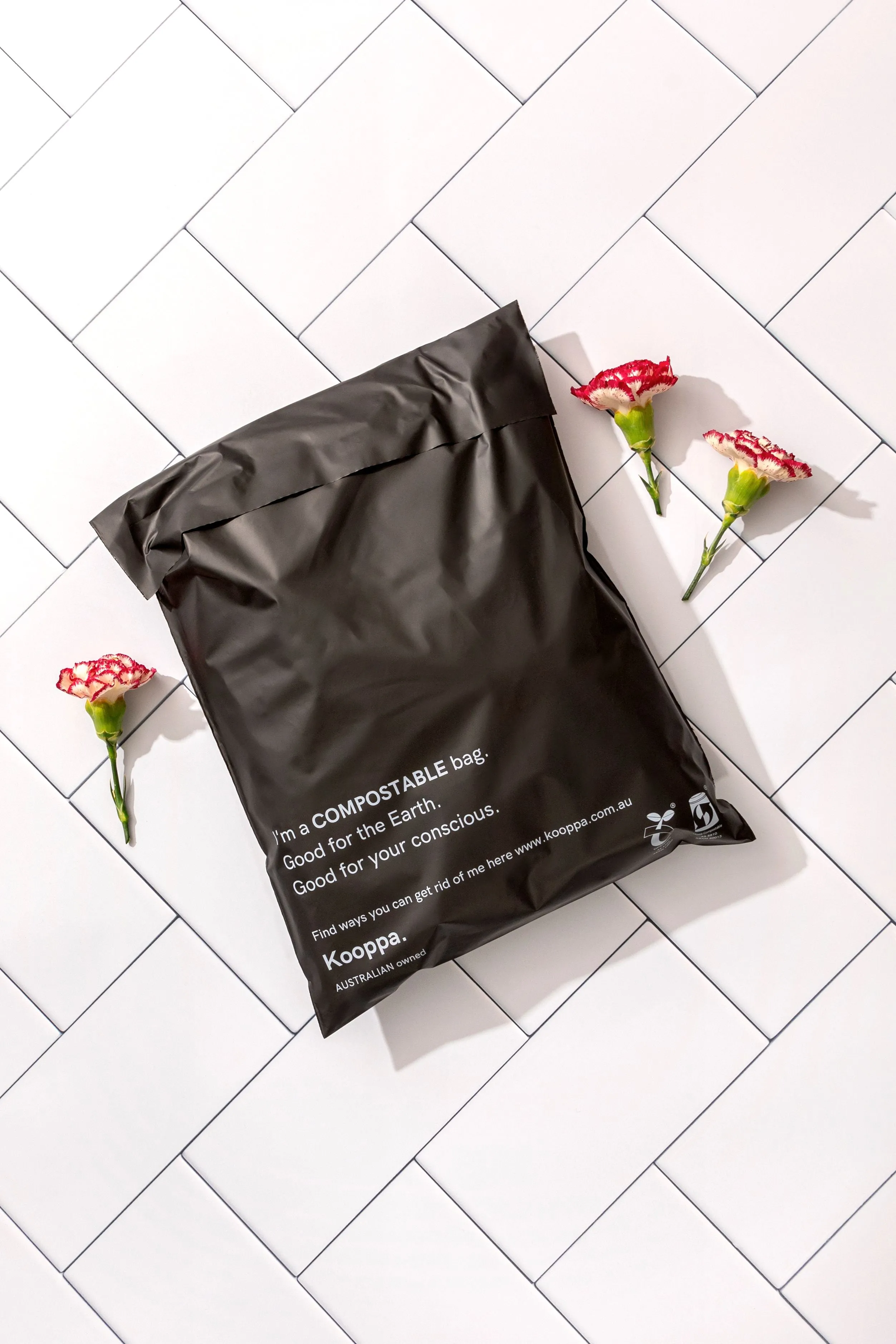 100 X Black Biodegradable Medium Mailer 280X380mm Compostable Bag Satchels
