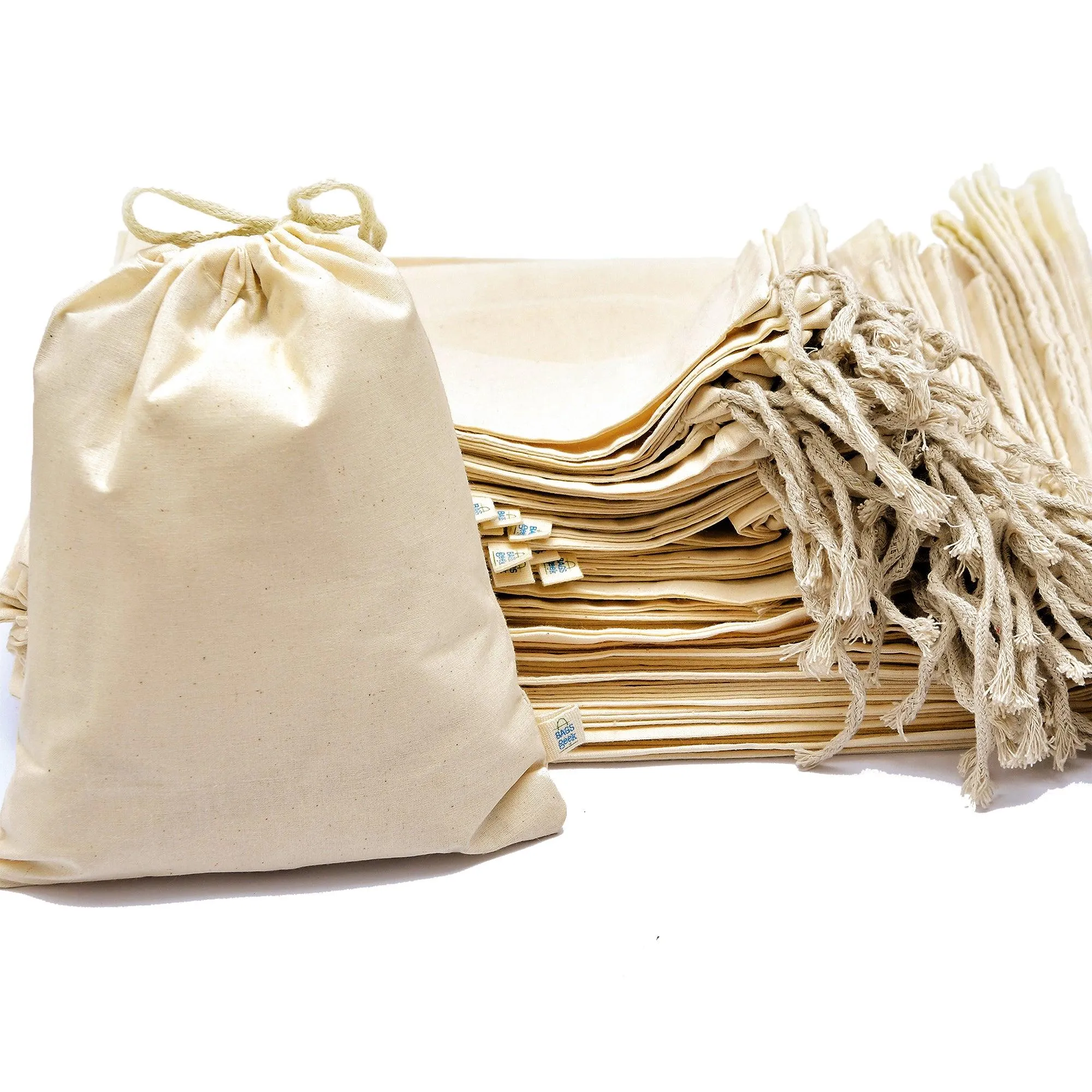 8x12 Inches Single Drawstring Bags