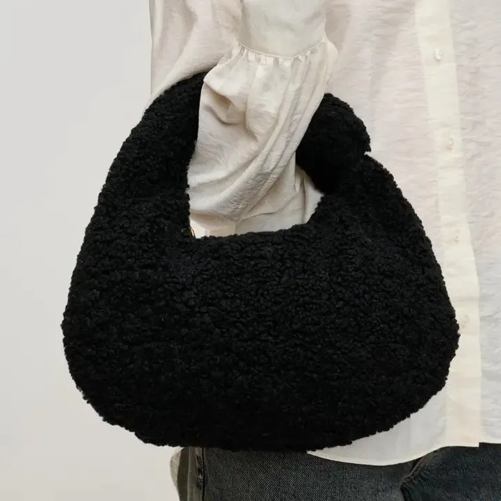 Charlene Sherpa Shearling Shoulder Bag
