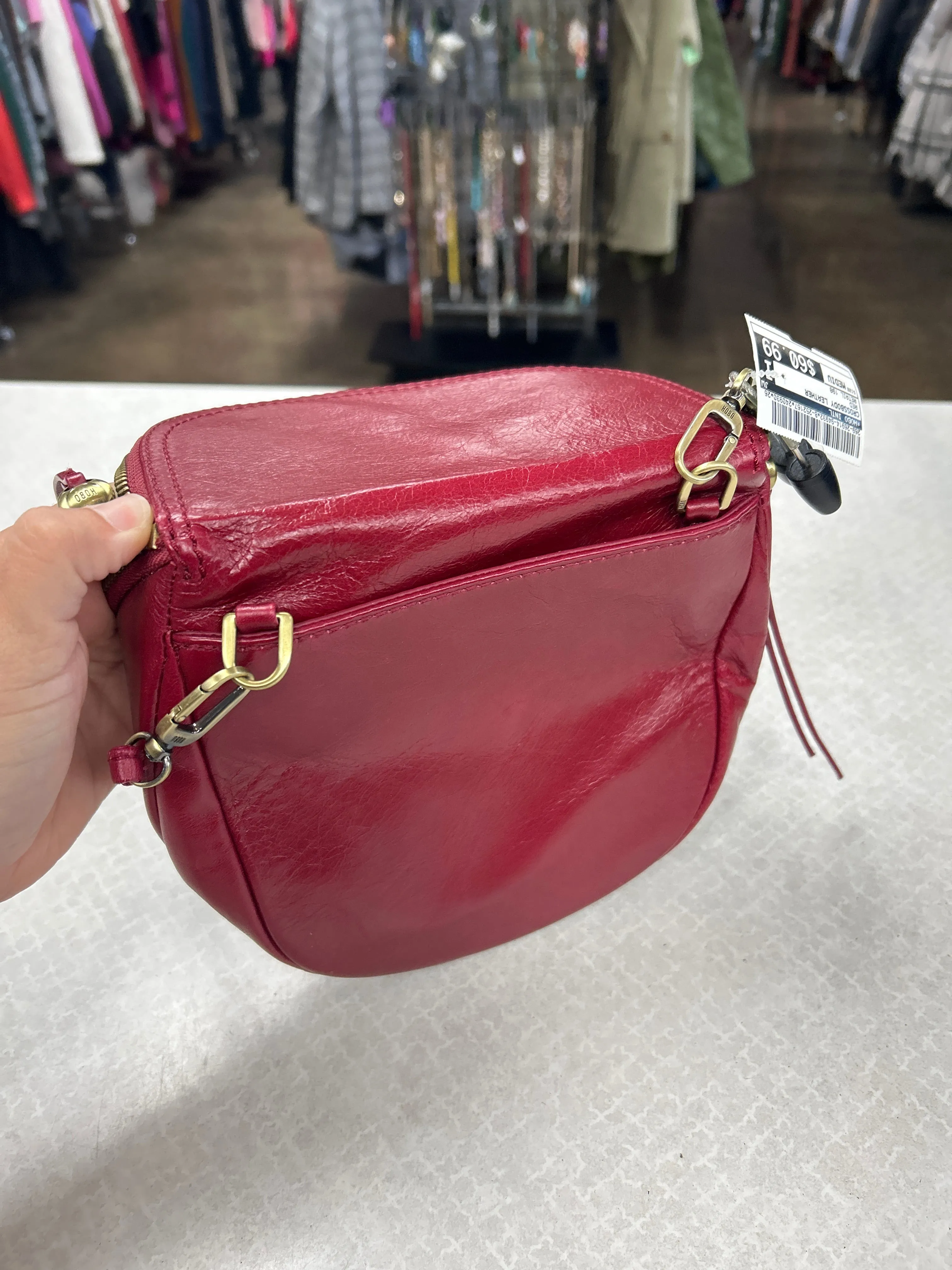 Crossbody Leather By Hobo Intl, Size: Medium