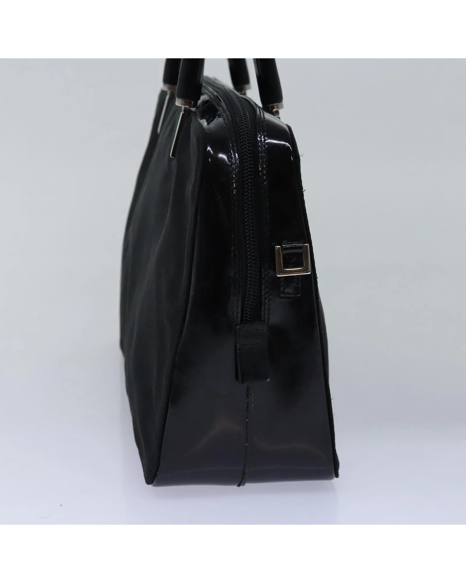 Gucci Bamboo Top Handle Bag Black Leather Satchel