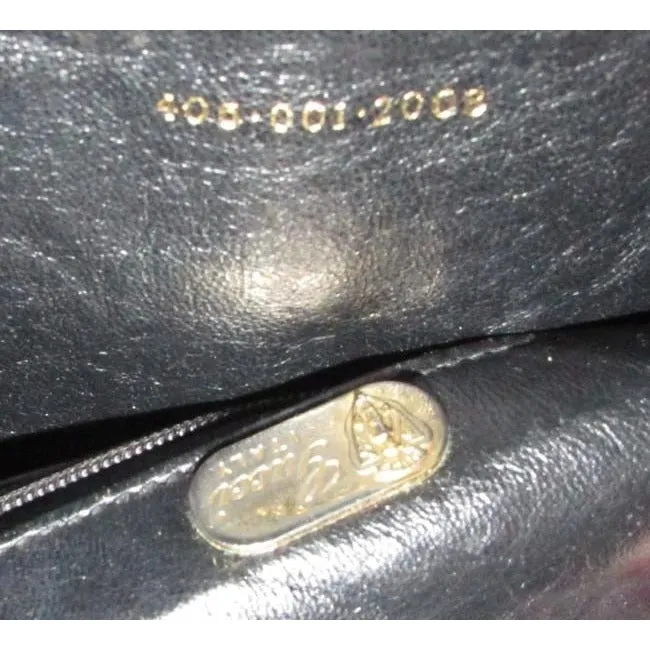 Gucci RARE black leather Jackie hobo with brown & horse bit accents
