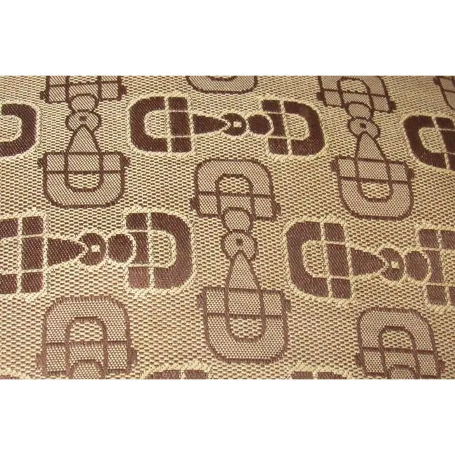 Gucci Snow Glam With Bold Gold Buckle Accent Brown Horsebit Print Canvas And Leather Bag