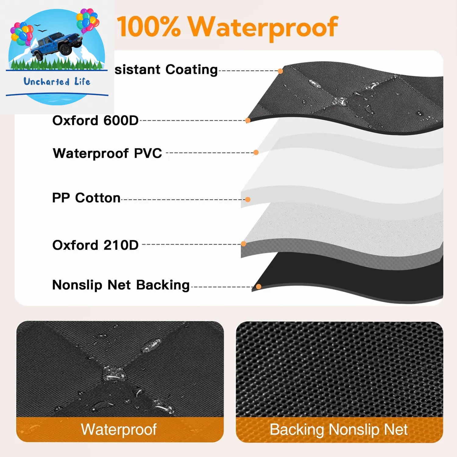 Kytely Dog Car Seat Cover: Waterproof, Anti-Slip, & Hammock Style