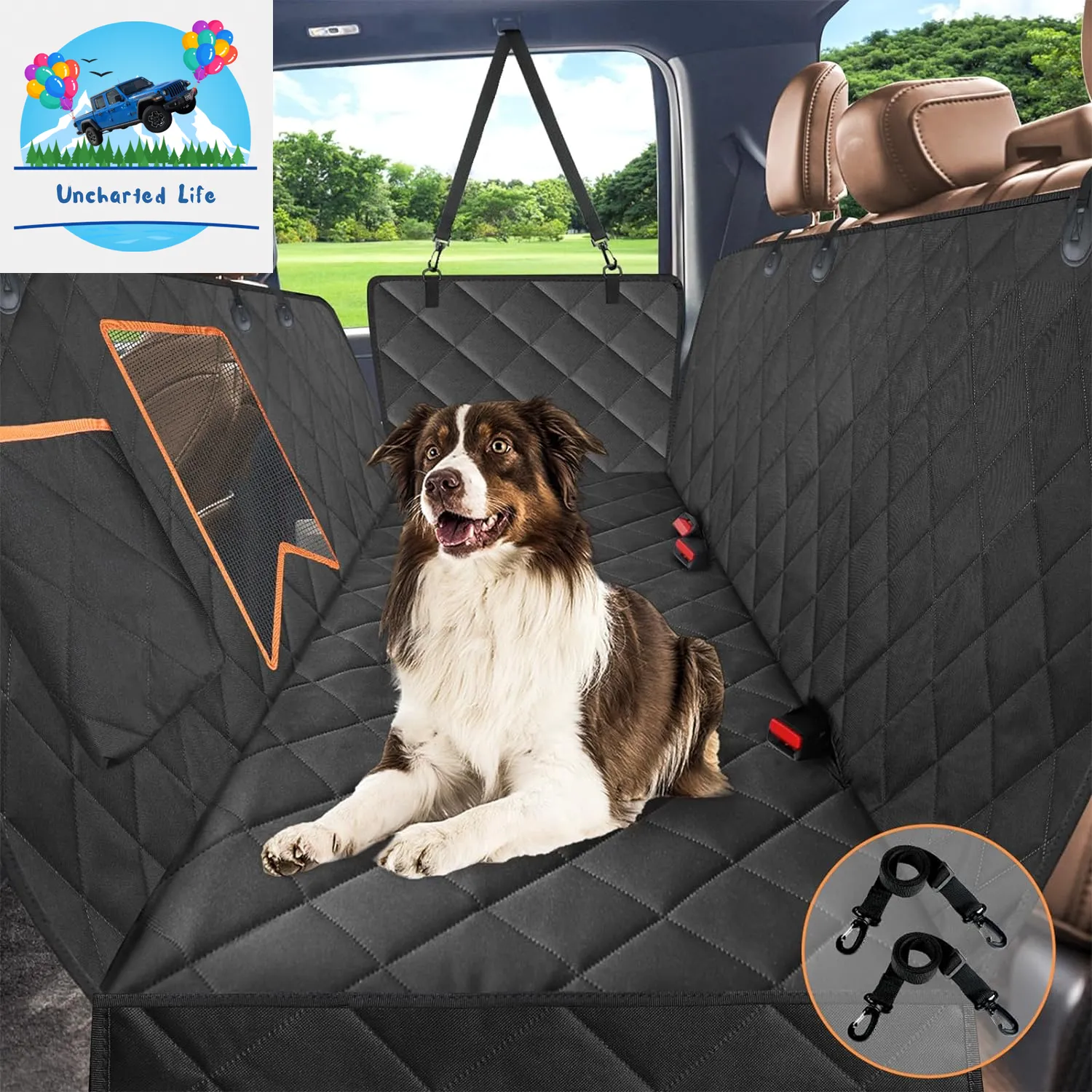 Kytely Dog Car Seat Cover: Waterproof, Anti-Slip, & Hammock Style