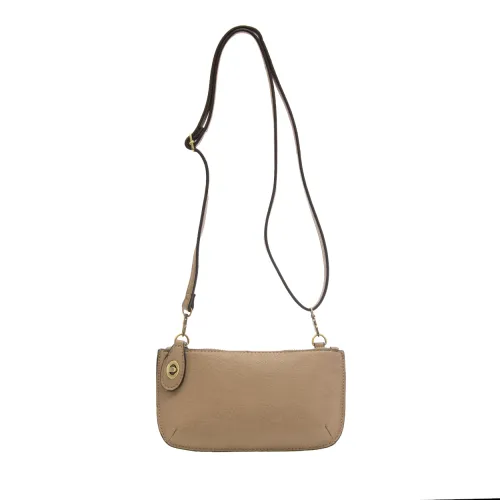 Mini Crossbody Wristlet in Mushroom