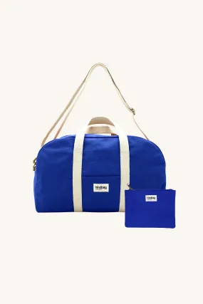 Sac à langer Bleu électrique : Charlie et sa pochette Lou