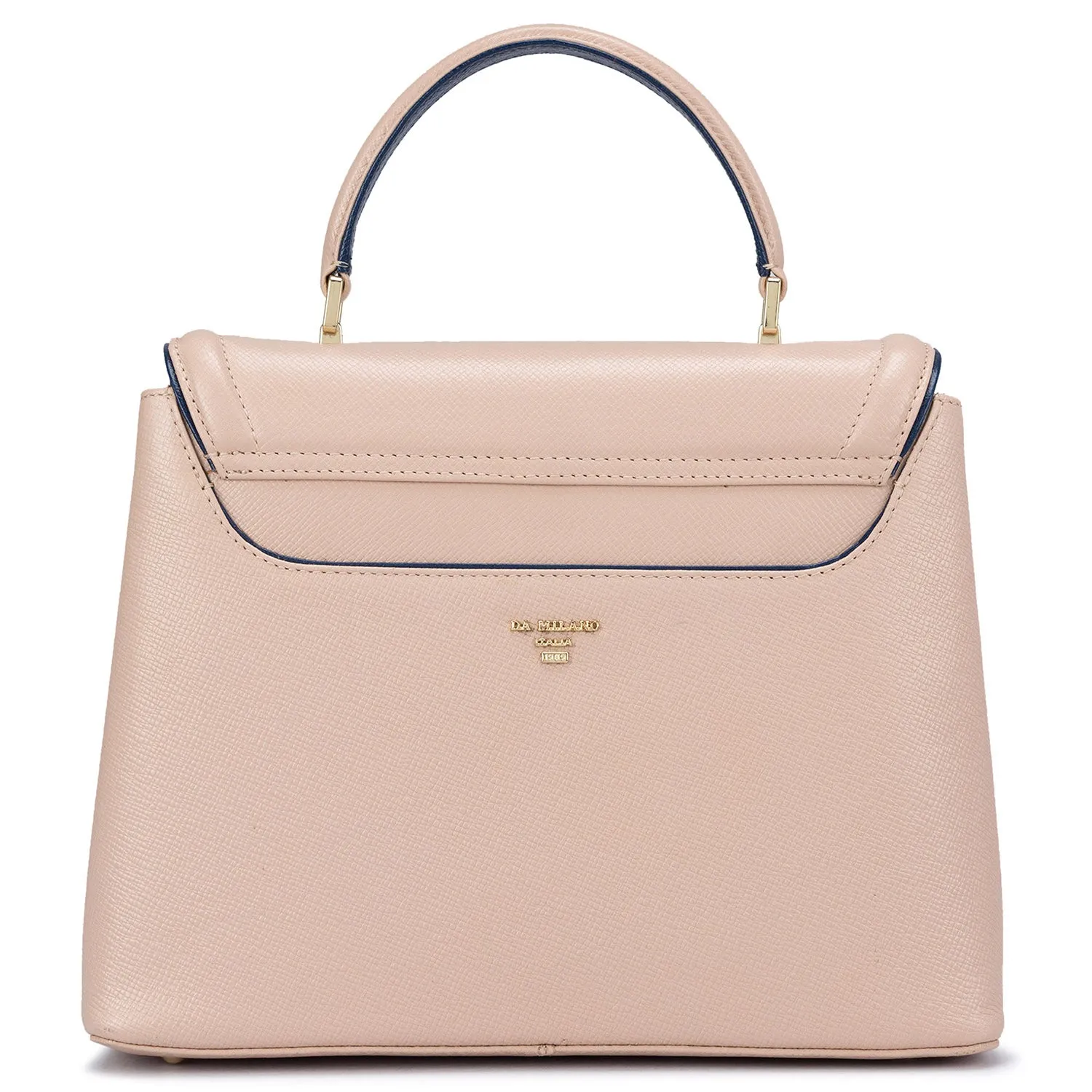 Small Franzy Leather Satchel  - Powder Pink