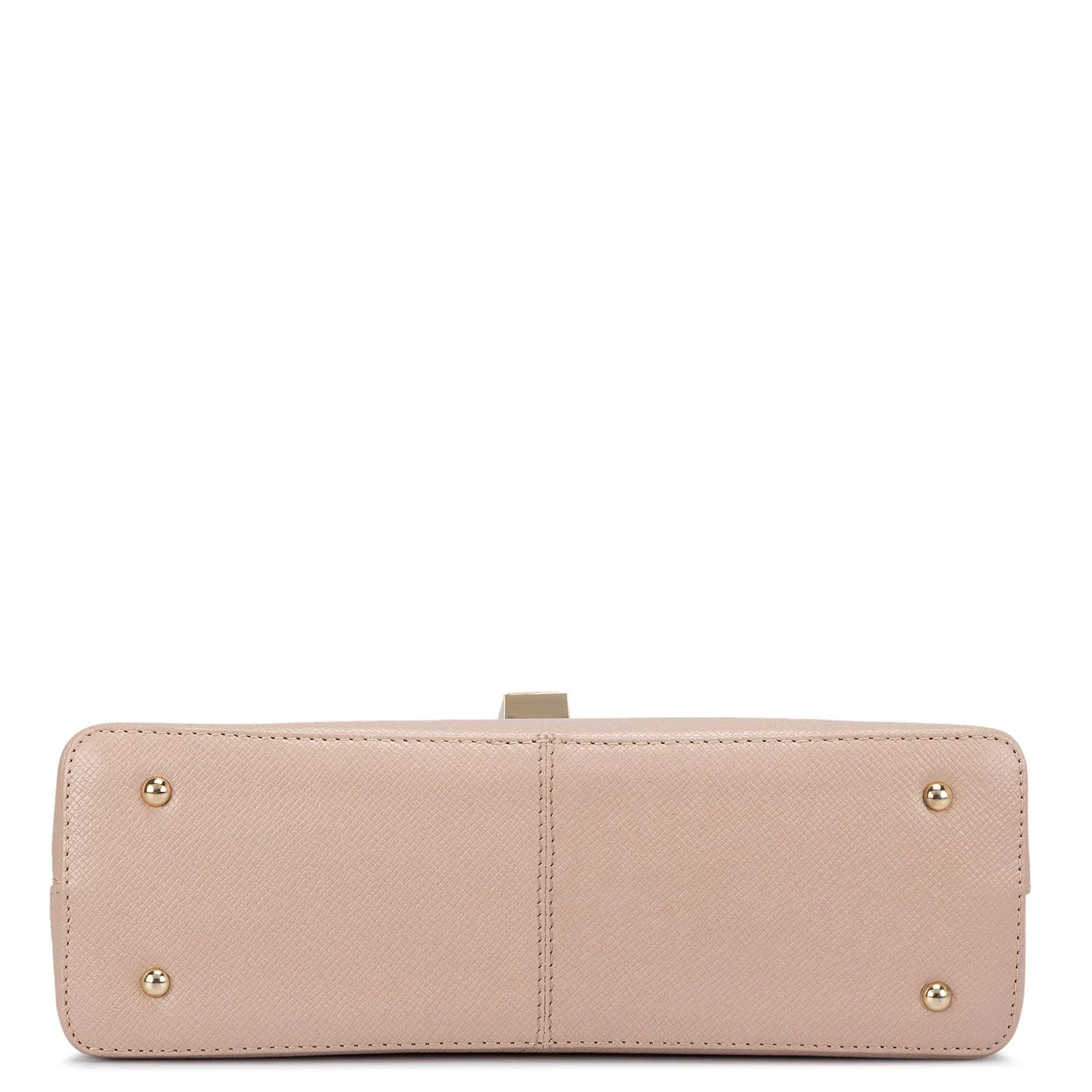 Small Franzy Leather Satchel  - Powder Pink