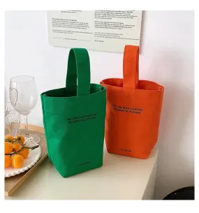 UAKISS  -  Fashion Streetwear Simple Women's Handbags Vintage Casual Letter Design Mini Top-Handle Bags All Match Shopping Canvas Clutches