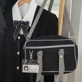 Uakiss Harajuku Women's Bag Trend Fashion Japanese Style JK Uniform Crossbody Shoulder Bags Casual Daily Students Bolso Mujer