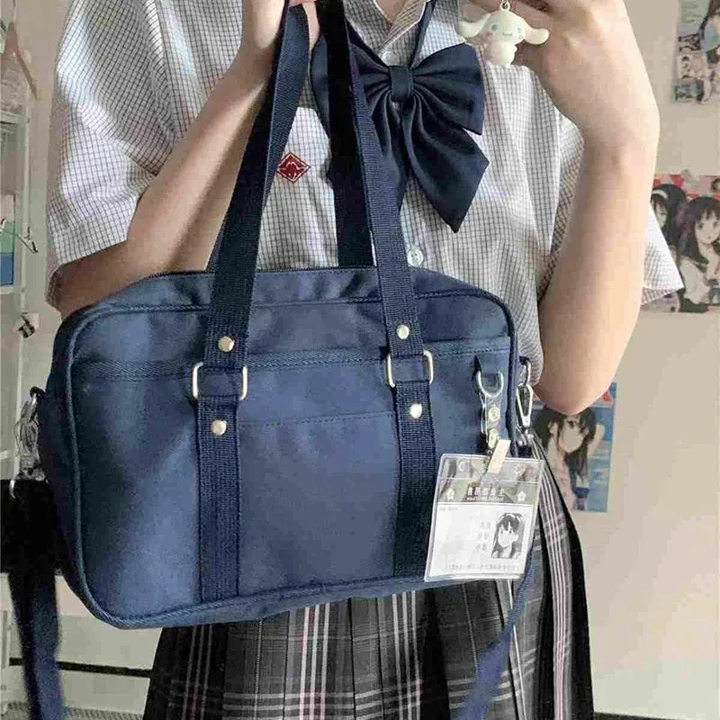 Uakiss Harajuku Women's Bag Trend Fashion Japanese Style JK Uniform Crossbody Shoulder Bags Casual Daily Students Bolso Mujer