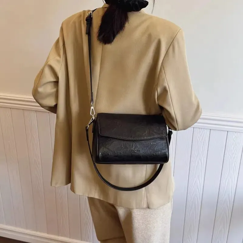 Uakiss Luxury Design Vintage Y2k Aesthetic Crossbody Bag Simple All Match Trendy Women's Handbags Casual Fashion Shoulder Underarm Bag