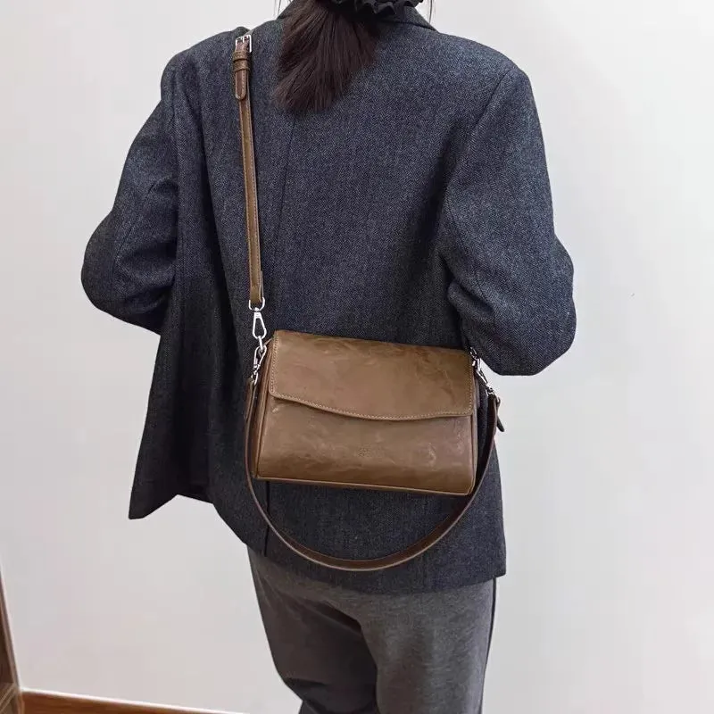 Uakiss Luxury Design Vintage Y2k Aesthetic Crossbody Bag Simple All Match Trendy Women's Handbags Casual Fashion Shoulder Underarm Bag