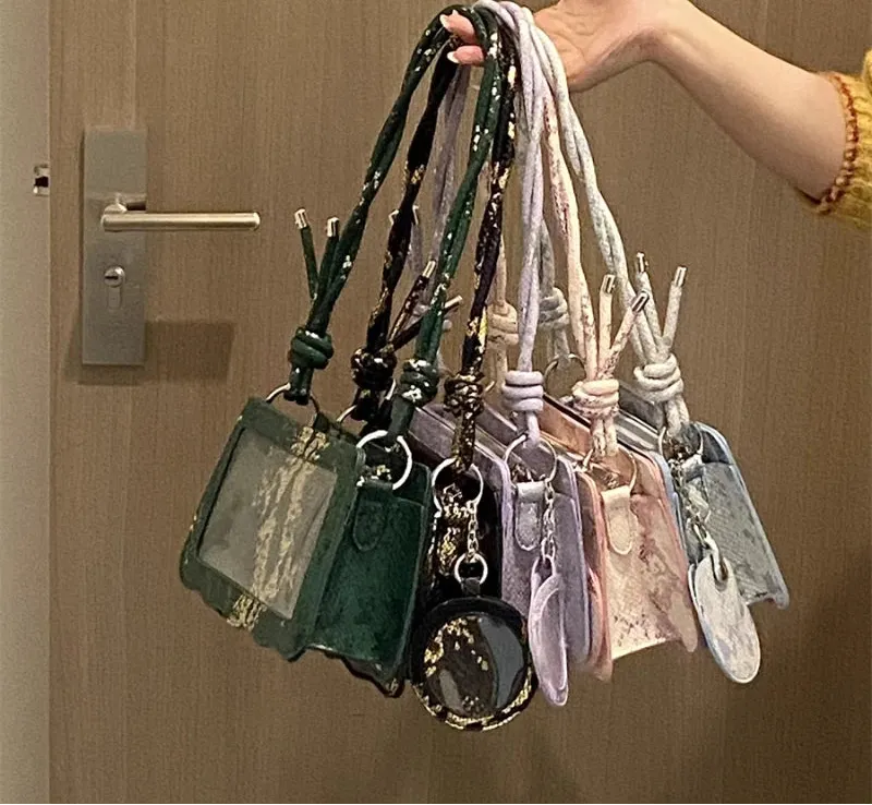 Uakiss Luxury Design Y2k Aesthetic Fashion Ita Bag Vintage Women Transparent Underarm Bags Office Lady All Match Ins Shoulder Handbags
