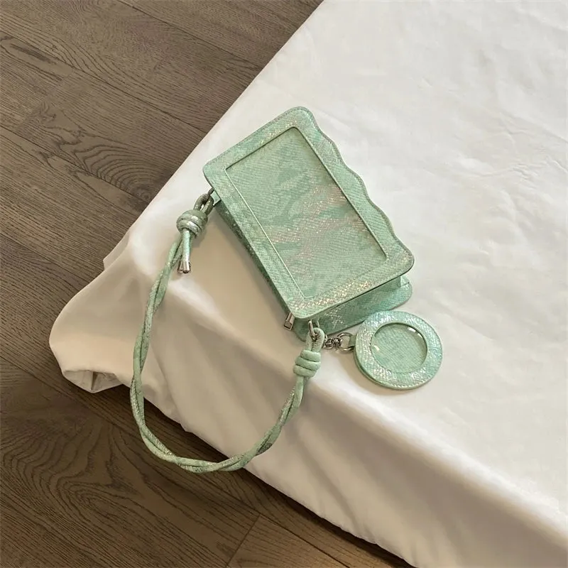 Uakiss Luxury Design Y2k Aesthetic Fashion Ita Bag Vintage Women Transparent Underarm Bags Office Lady All Match Ins Shoulder Handbags